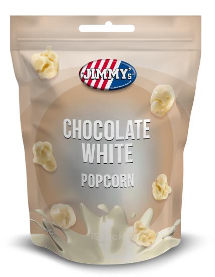 Jimmy's Popcorn Witte Chocolade 120GR