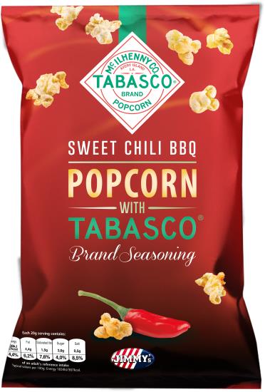 Jimmy's Tabasco Popcorn Sweet Chili BBQ 90GR