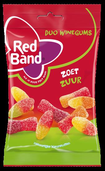 Red Band Duo Winegums Zoet Zuur 120GR
