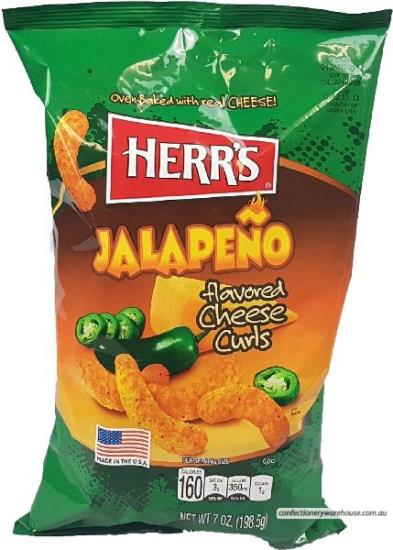 Herr's Jalapeno Cheese Curls 199GR